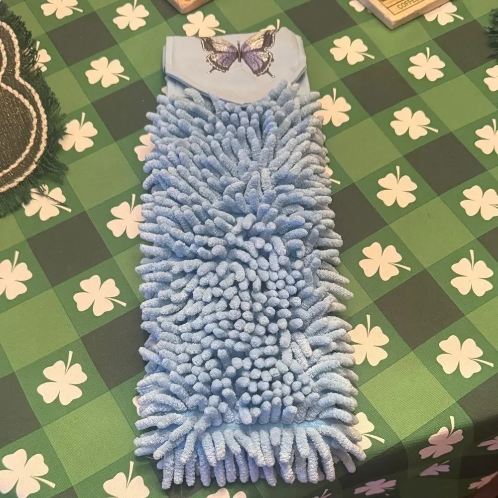 Norwex Blue Chenille Hand Towel - Picture 1 of 2